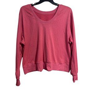 Nike Womens Therma FIT Element Long Sleeve Running Sweatshirt Pink Size 2X